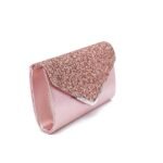 Women's Sliver Glitter Clutch Purse with Chain Strap for - Image 4