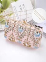 Women's Clutch Evening Bag Wristlet Shoulder Bags Silk - Image 9