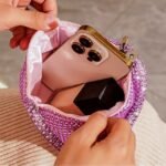 Women's Rhinestone Wristlet Evening Bag – Sparkly Crystal - Image 11