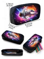 Kids' 3-Piece Astronaut Backpack Set – Colorful Galaxy - Image 13