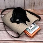 Women's Black Cat Print Crossbody Bag – Stylish Casual - Image 4