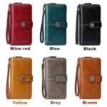 Women's RFID Blocking Faux Leather Wallet – Large - Image 9