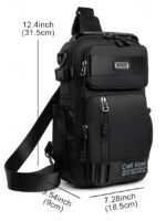 Men's Tactical Crossbody Chest Bag - Waterproof - Image 11