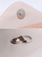 Champagne Glitter Evening Clutch Bag with Pleated Design – - Image 9