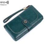 Women's RFID Blocking Faux Leather Wallet – Large - Image 8