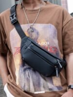 Men's Waterproof Fanny Bag Waist Bag with Reflective Strips - Image 3