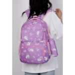 Children's Cartoon Printed School Backpack with - Image 3