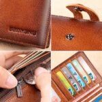 Men's Genuine Leather Long Wallet – Vintage Bifold Clutch - Image 6