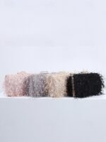 Women's Chic Feathered Evening Clutch with Chain Strap, - Image 4