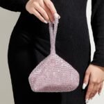 Women's Rhinestone Wristlet Evening Bag – Sparkly Crystal - Image 10