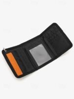 Men's Canvas Trifold Wallet with Multiple Card Slots, - Image 5