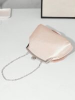 Women's Rose Flower Evening Clutch – Elegant Satin Purse - Image 5