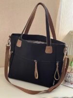 Women's Large - Capacity Canvas Tote Bag, Casual Style, - Image 15