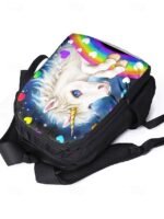Girls'3-Piece Unicorn Backpack Set with Lunch Bag and - Image 5