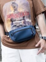 Men's Waterproof Fanny Bag Waist Bag with Reflective Strips - Image 12