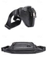 Men's Vintage Leather Sling Bag Fanny pack– Crossbody - Image 7