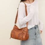 Women's Vintage Brown Faux Leather Shoulder Bag – Boho - Image 8