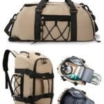 Women's Large Capacity Waterproof Travel Duffel Backpack