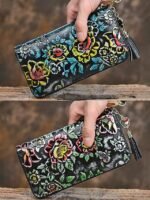 Women's Genuine Leather Wallet – Large Capacity with - Image 9