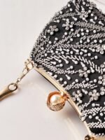 Women's Polyester Clutch Bag with Sequin and Bead - Image 11