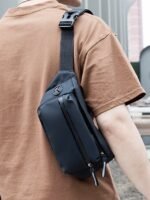 Men's Waterproof Fanny Bag Waist Bag with Reflective Strips - Image 2