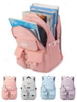 Waterproof Teen Girls Backpack with Pendant Coin Purse - Fashion - Image 4