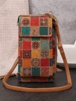 Women's Vintage Boho Phone Crossbody Bag with Adjustable - Image 13