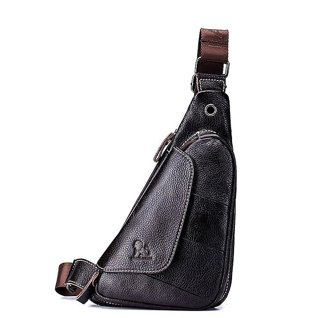 mbjxnk1674092854433 Men's Cowhide Leather Sling Bag - Vintage Crossbody - Image 1
