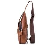 Men's Crossbody Bag Chest Bag Nappa Leather Outdoor Daily - Image 11
