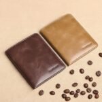 Men's Brown RFID Blocking Leather Bifold Wallet with ID - Image 3