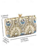 Women's Clutch Evening Bag Wristlet Shoulder Bags Silk - Image 8