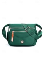Women's Nylon Crossbody Bag with Multiple Pockets, - Image 13