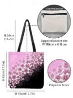Floral Tote Bag for Women – Stylish Large Capacity - Image 3
