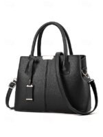 Women's Faux Leather Handbag with Adjustable Strap, - Image 13