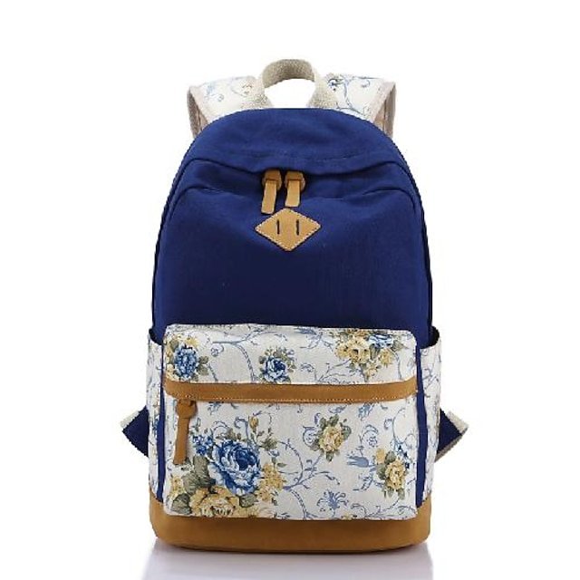 ocukql1608777671689 Women's Backpack School Bag Bookbag School Daily Flower - Image 1