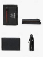 Men's Canvas Trifold Wallet with Multiple Card Slots, - Image 7