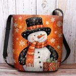 Women's Christmas Snowman Crossbody Bag -  Snowman and - Image 2