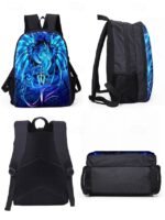 Boys' dragon themed three-piece backpack set, Including - Image 6