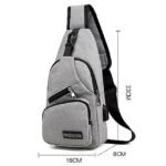 Men's Crossbody Sling Bag with USB Charging Port - Ideal - Image 3
