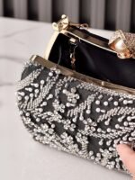 Women's Polyester Clutch Bag with Sequin and Bead - Image 10