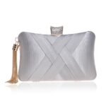 Women's Clutch Evening Bag Wristlet Clutch Bags Silk Party - Image 18