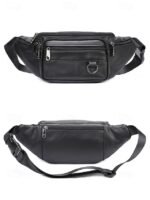 Men's Vintage Leather Sling Bag Fanny pack– Crossbody - Image 6