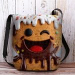 Women's Christmas Crossbody Bag - Polyester Velvet - Image 16