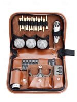 Portable Golf Accessories Organizer – Leather Travel Case with - Image 2