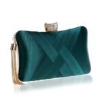 Women's Clutch Evening Bag Wristlet Clutch Bags Silk Party - Image 8