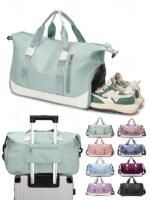Multicolor Travel Duffel Bags for Men and Women with Separate