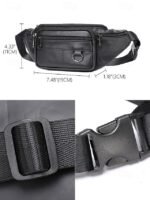 Men's Vintage Leather Sling Bag Fanny pack– Crossbody - Image 10