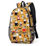 Women's Backpack Large Capacity Cat Animal Print Backpack - Image 13