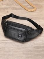 Men's Vintage Leather Sling Bag Fanny pack– Crossbody - Image 5
