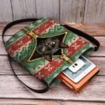 Women's Christmas Crossbody Bag - Polyester Velvet - Image 8